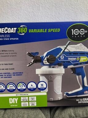 Graco TrueCoat 360 Variable Speed Paint Sprayer - Blue/White